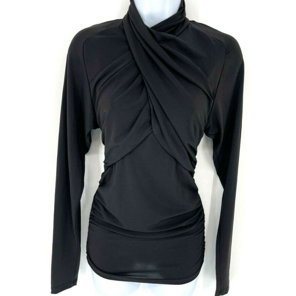 Isabel Marant Black Georgina Long Sleeve Blouse 38 - Picture 2 of 11